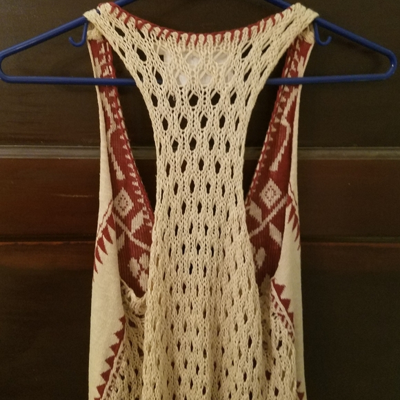 Aztec Pattern Knit Tank Top - Picture 2 of 5